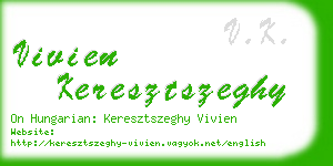 vivien keresztszeghy business card